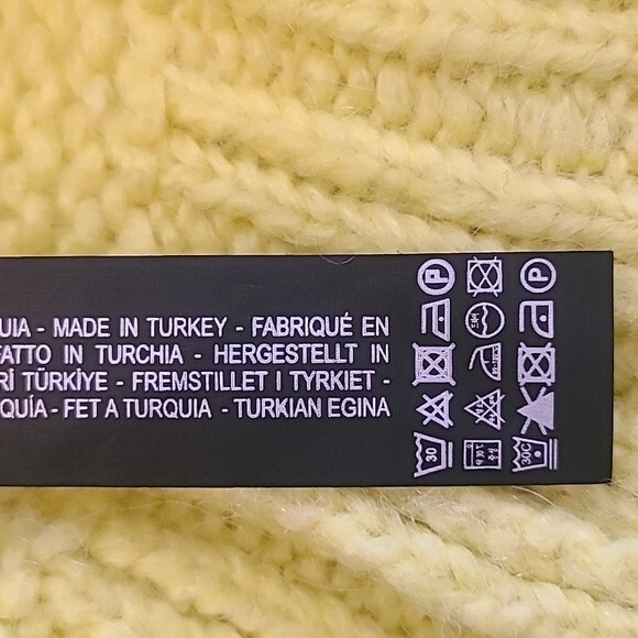 Zara Neon Green/Yellow Oversized Chunky Knit Pullover Sweater Size S - Picture 13 of 13